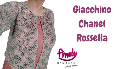 TUTORIAL Giacchino Chanel No top down Uncinetto Facile Andy 